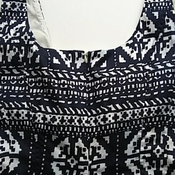 Nine West Navy and White A-Line Fit and Flare - Picture 4 of 8